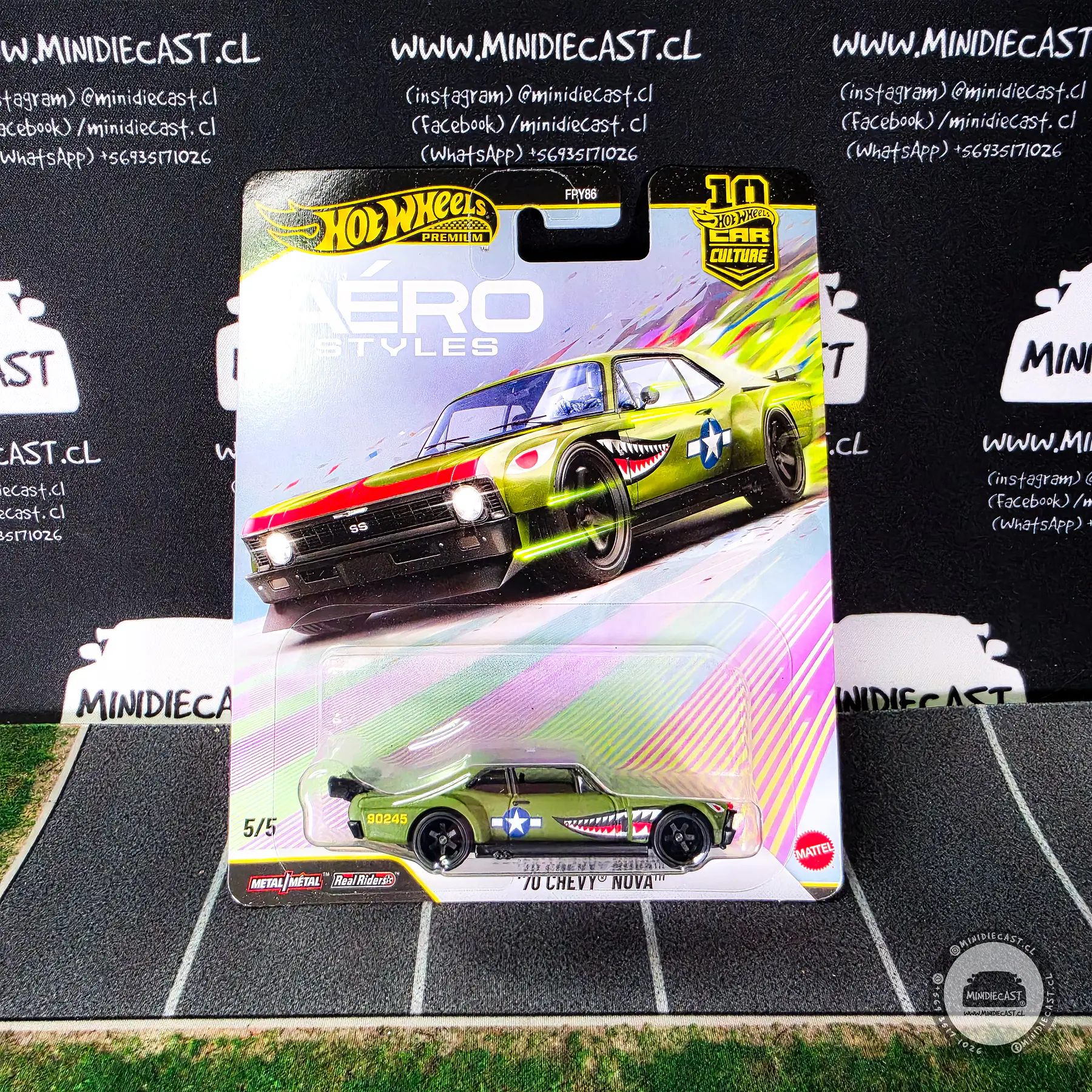 Hot Wheels 1:64 Car Culture 10th Anniversary 2026 U Case – Areo Style Assortment