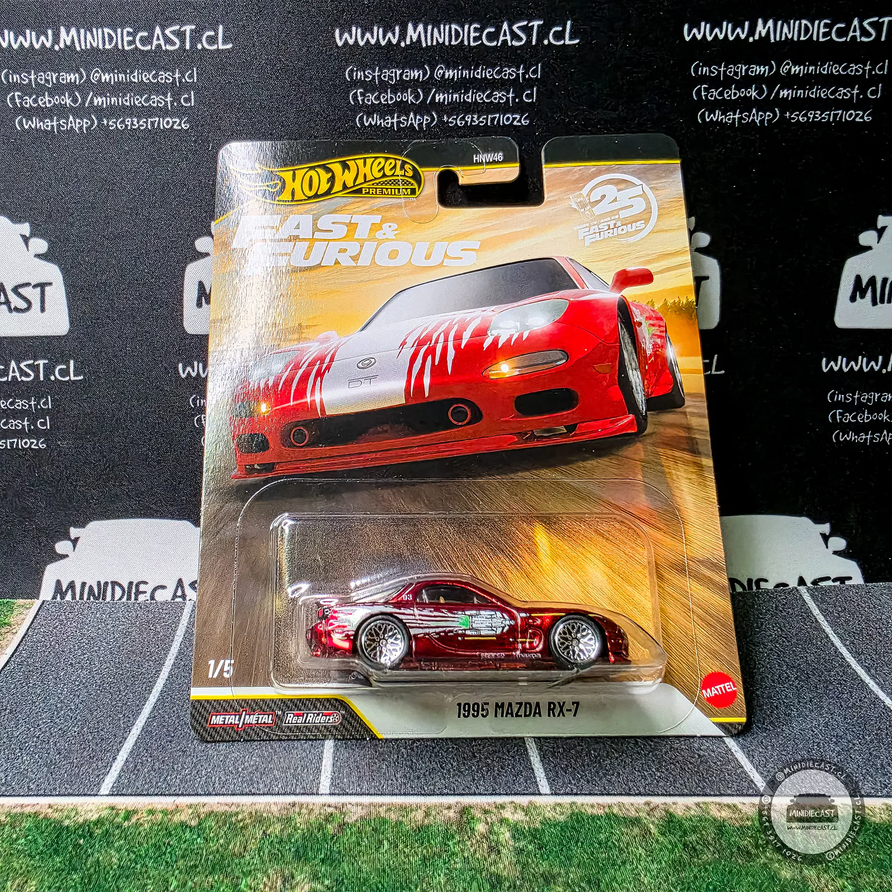 Hot Wheels 1:64 Set 10 autos. Fast & Furious 7 Premium case