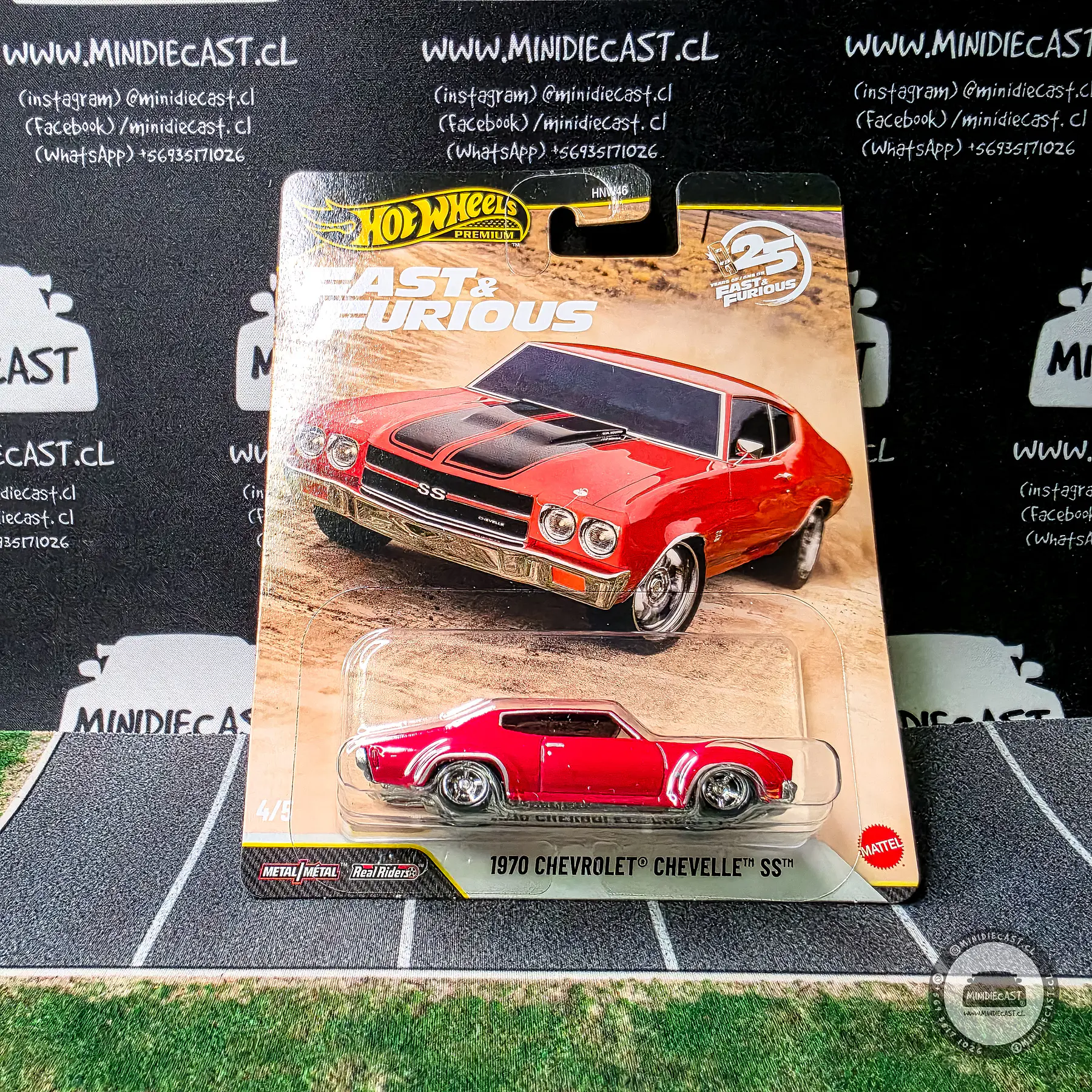 Hot Wheels 1:64 Set 10 autos. Fast & Furious 7 Premium case