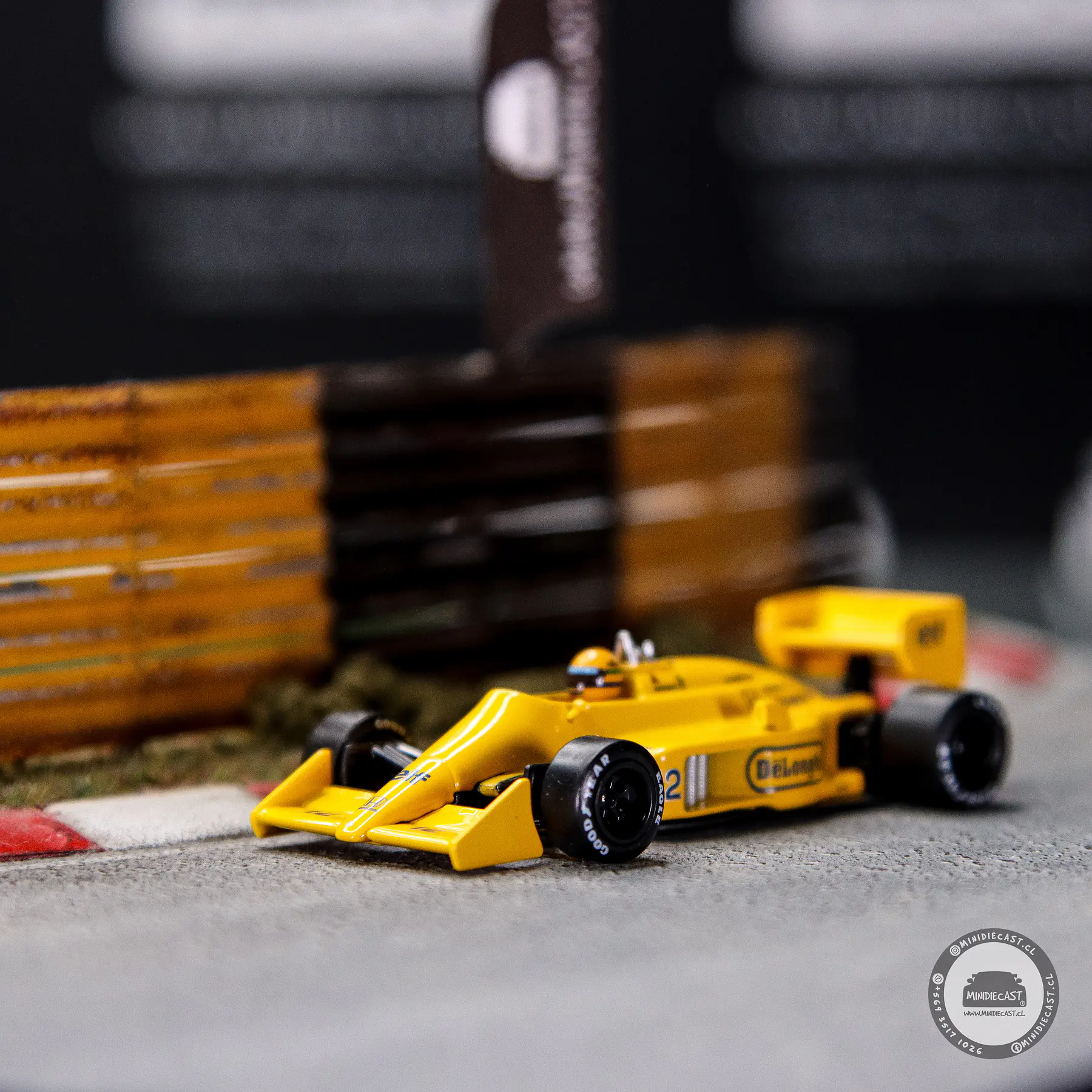 Mini GT 1:64 1987 Formula 1 Lotus 99T #12 Ayrton Senna 1987 Monaco Grand Prix Winner. 
