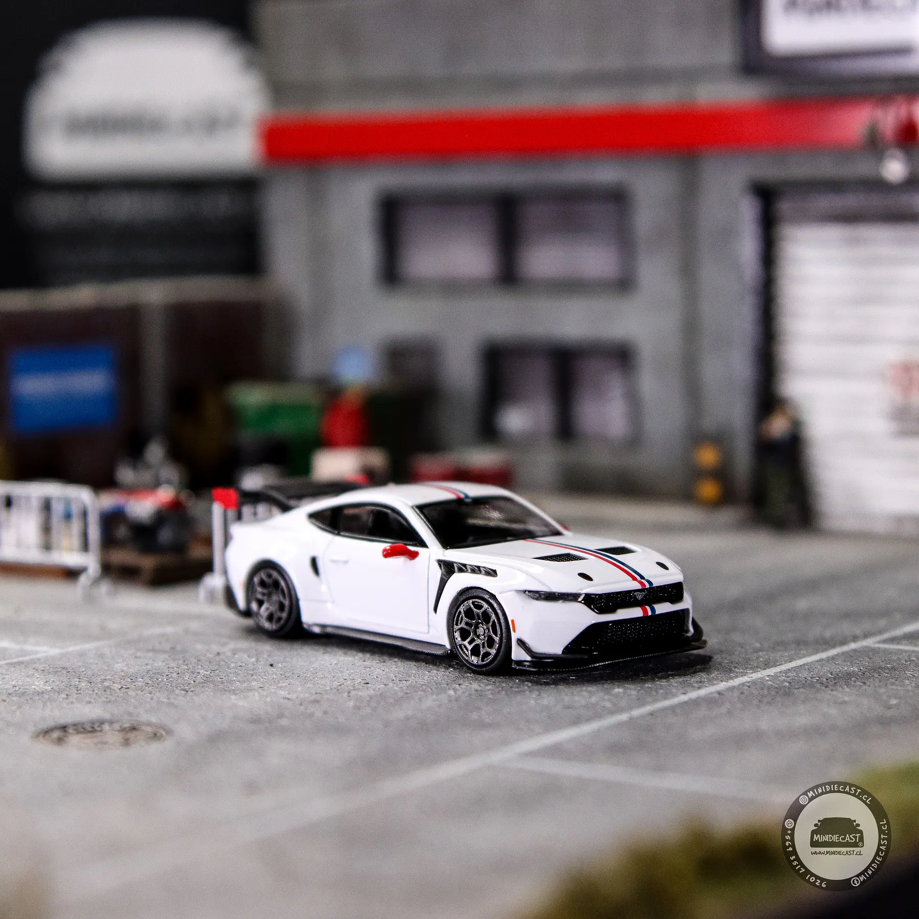 Mini GT 1:64 Ford Mustang GTD Spirit of America – White