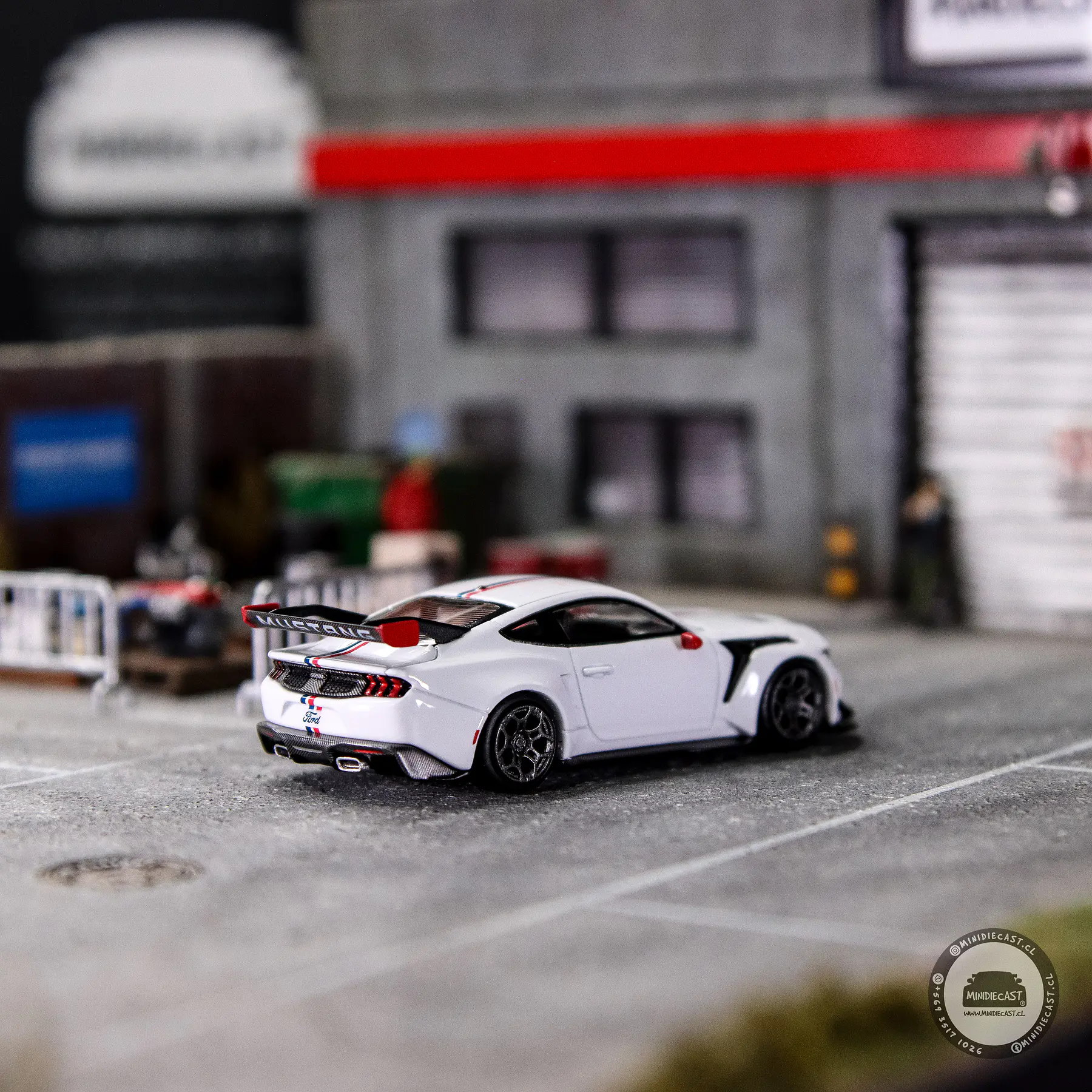 Mini GT 1:64 Ford Mustang GTD Spirit of America – White