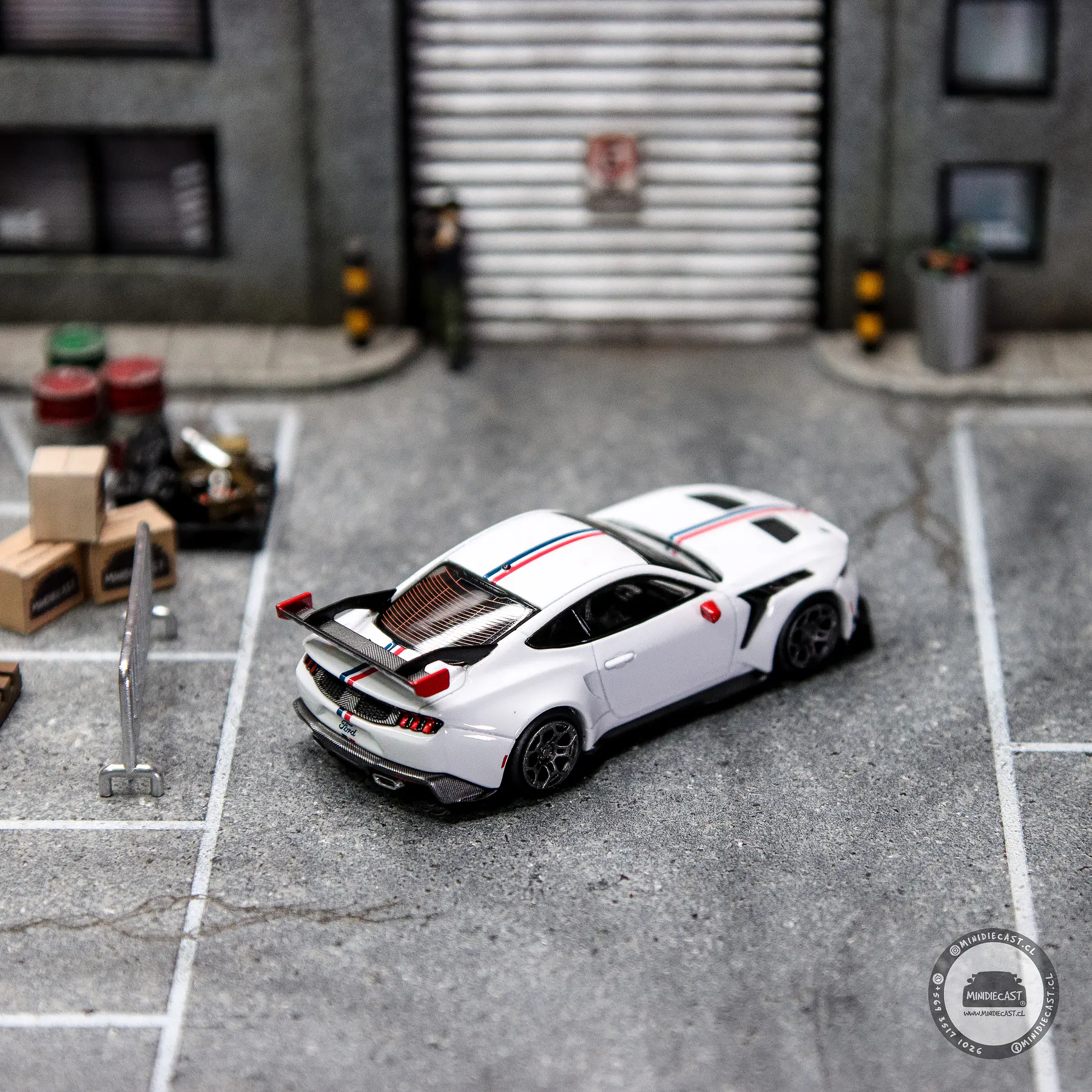 Mini GT 1:64 Ford Mustang GTD Spirit of America – White