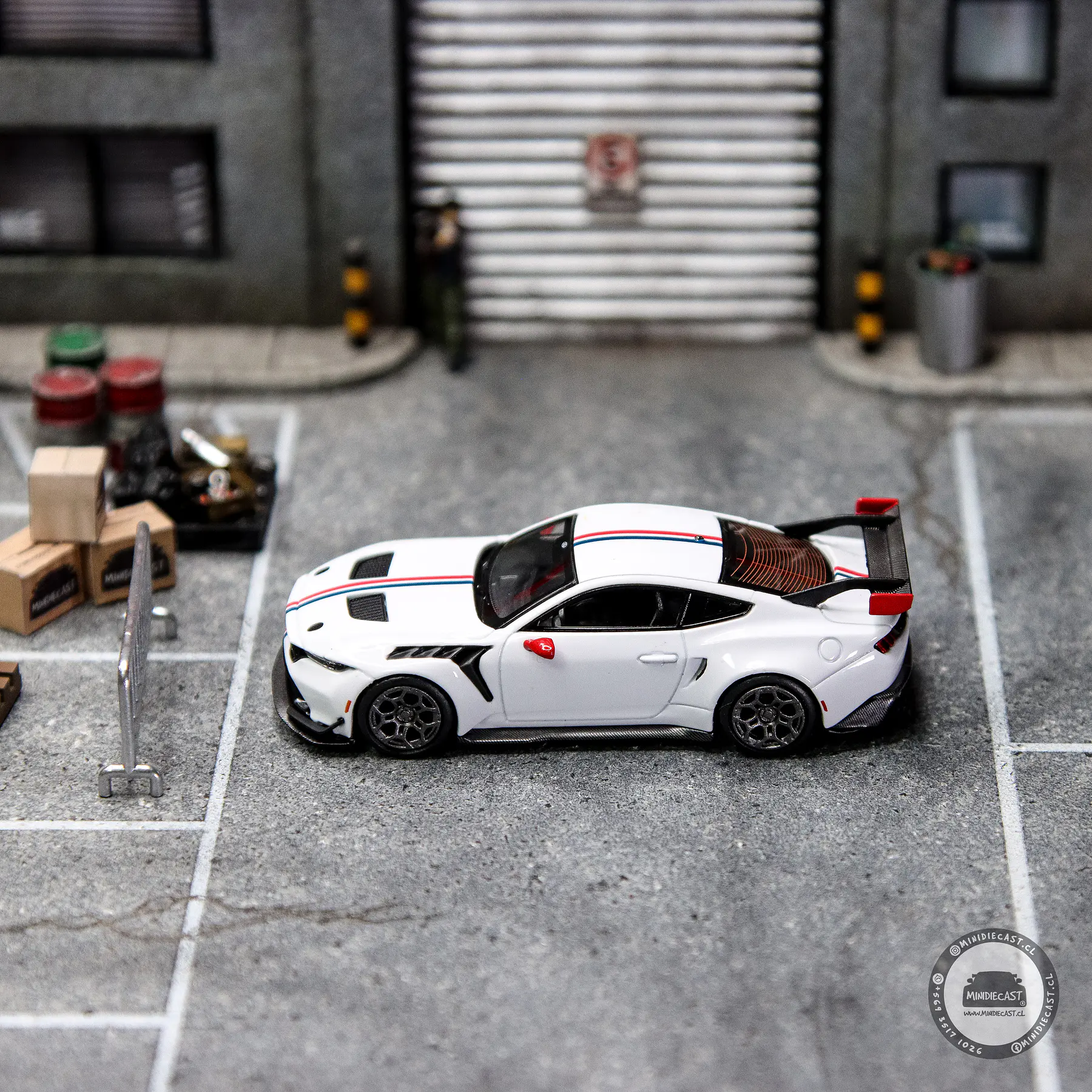 Mini GT 1:64 Ford Mustang GTD Spirit of America – White