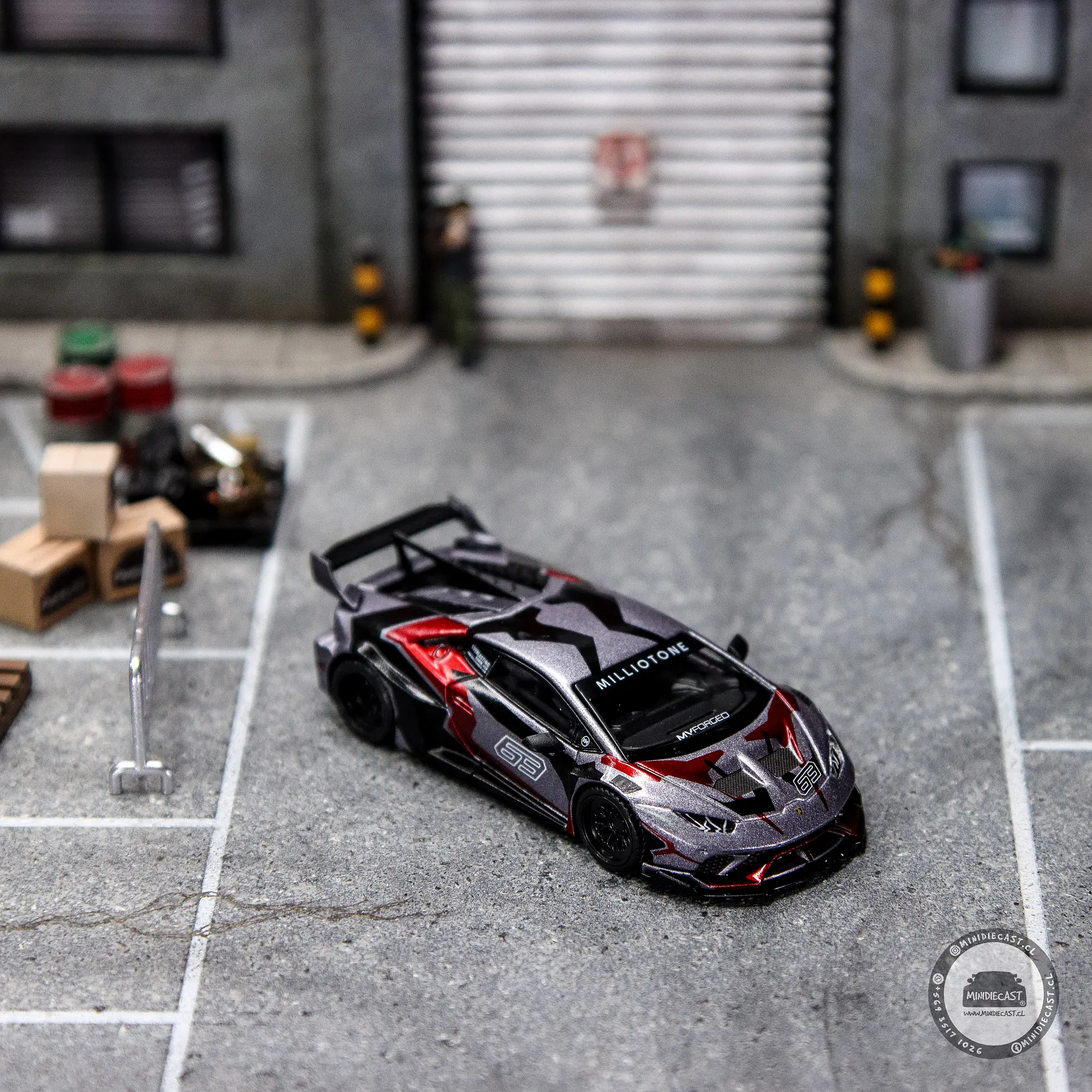 Mini GT 1:64 LB★WORKS Lamborghini Huracán GT Ronin. 