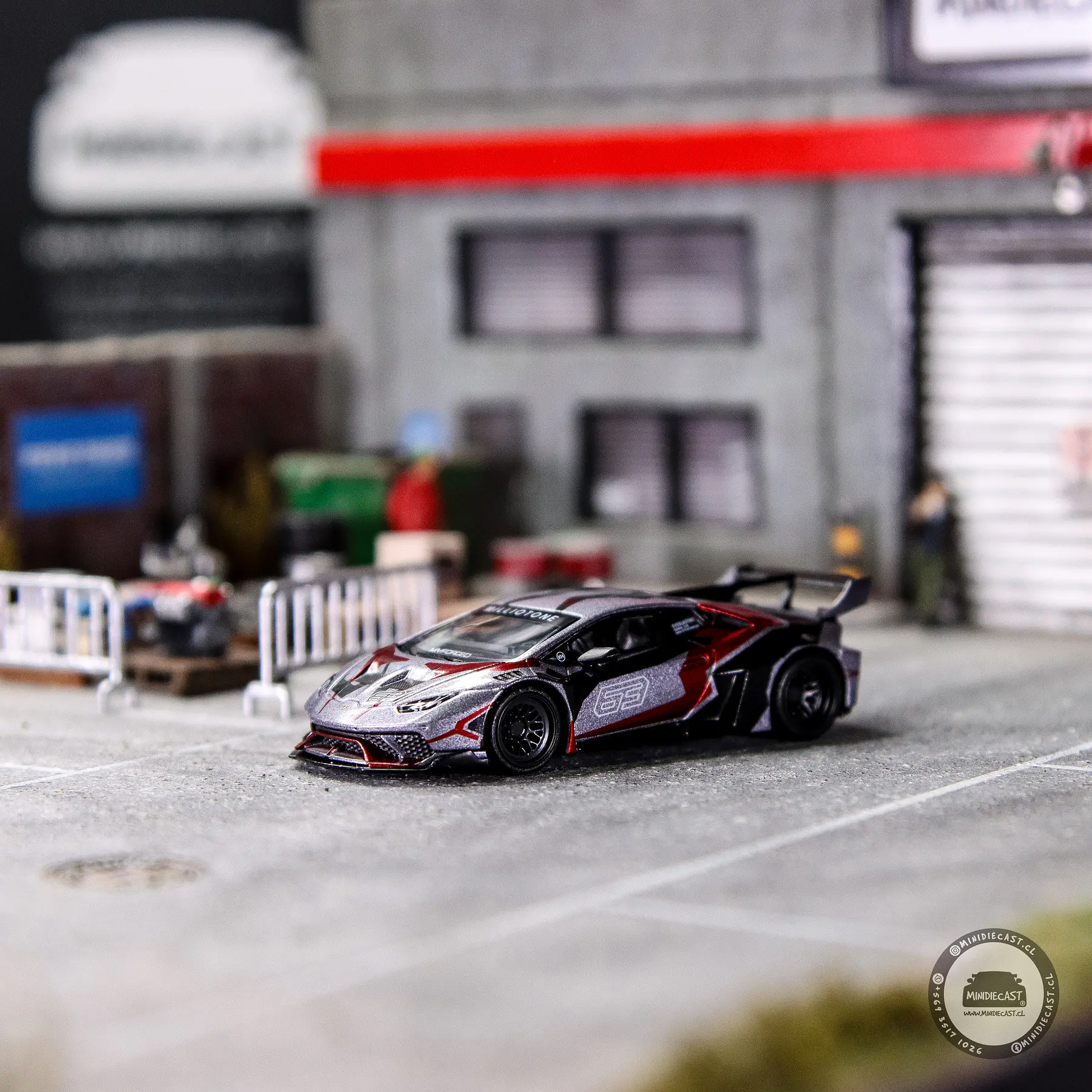 Mini GT 1:64 LB★WORKS Lamborghini Huracán GT Ronin. 
