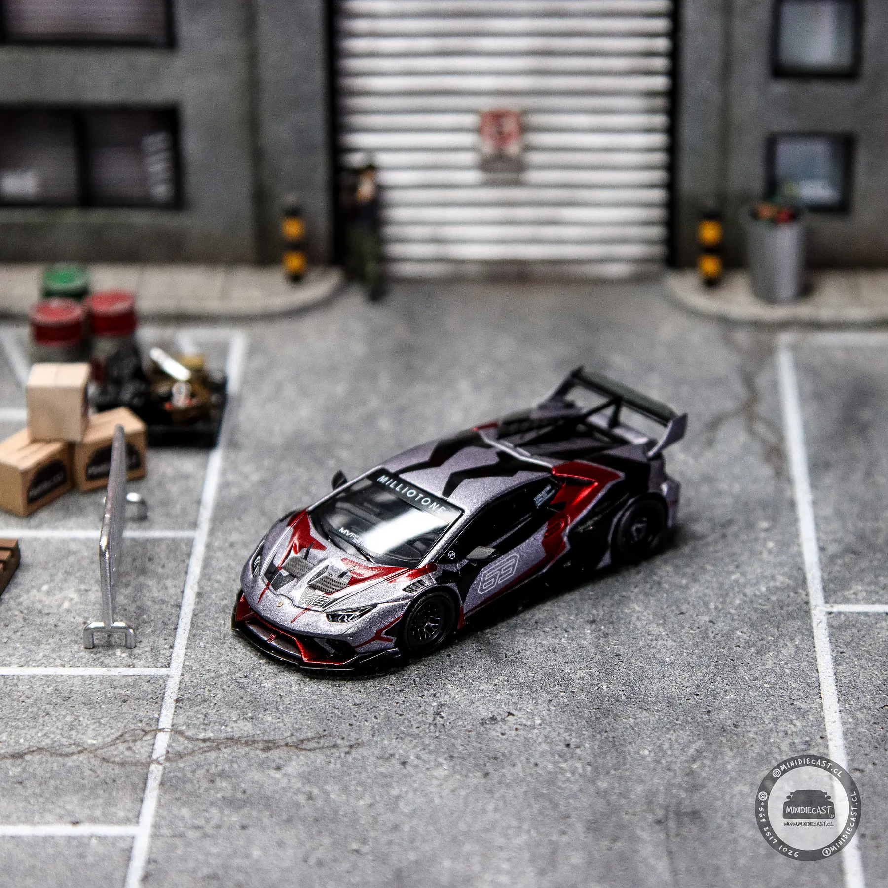 Mini GT 1:64 LB★WORKS Lamborghini Huracán GT Ronin. 