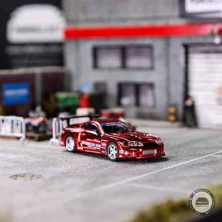 Mini GT 1:64 Toyota Supra (A80) Top Secret GT-300 Top Secret – Red Chrome- Limited Edition. 