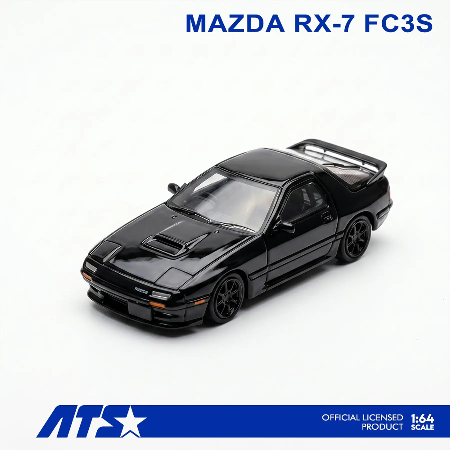 ATS 1:64 Mazda RX-7 FC3S - Black. 