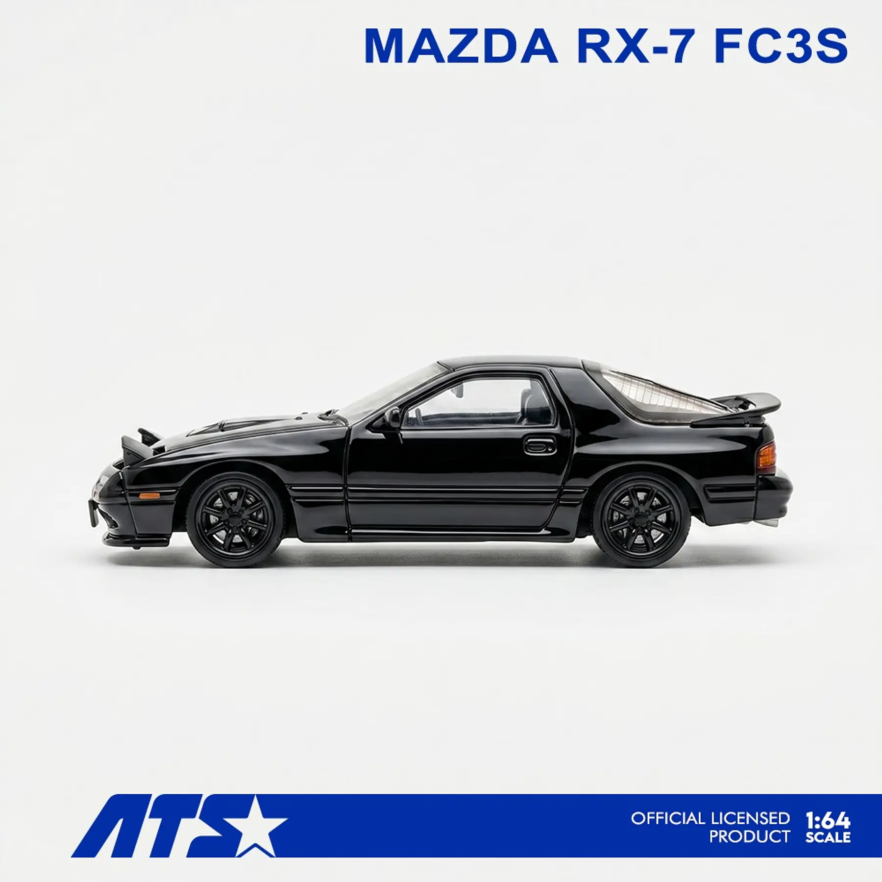 ATS 1:64 Mazda RX-7 FC3S - Black. 