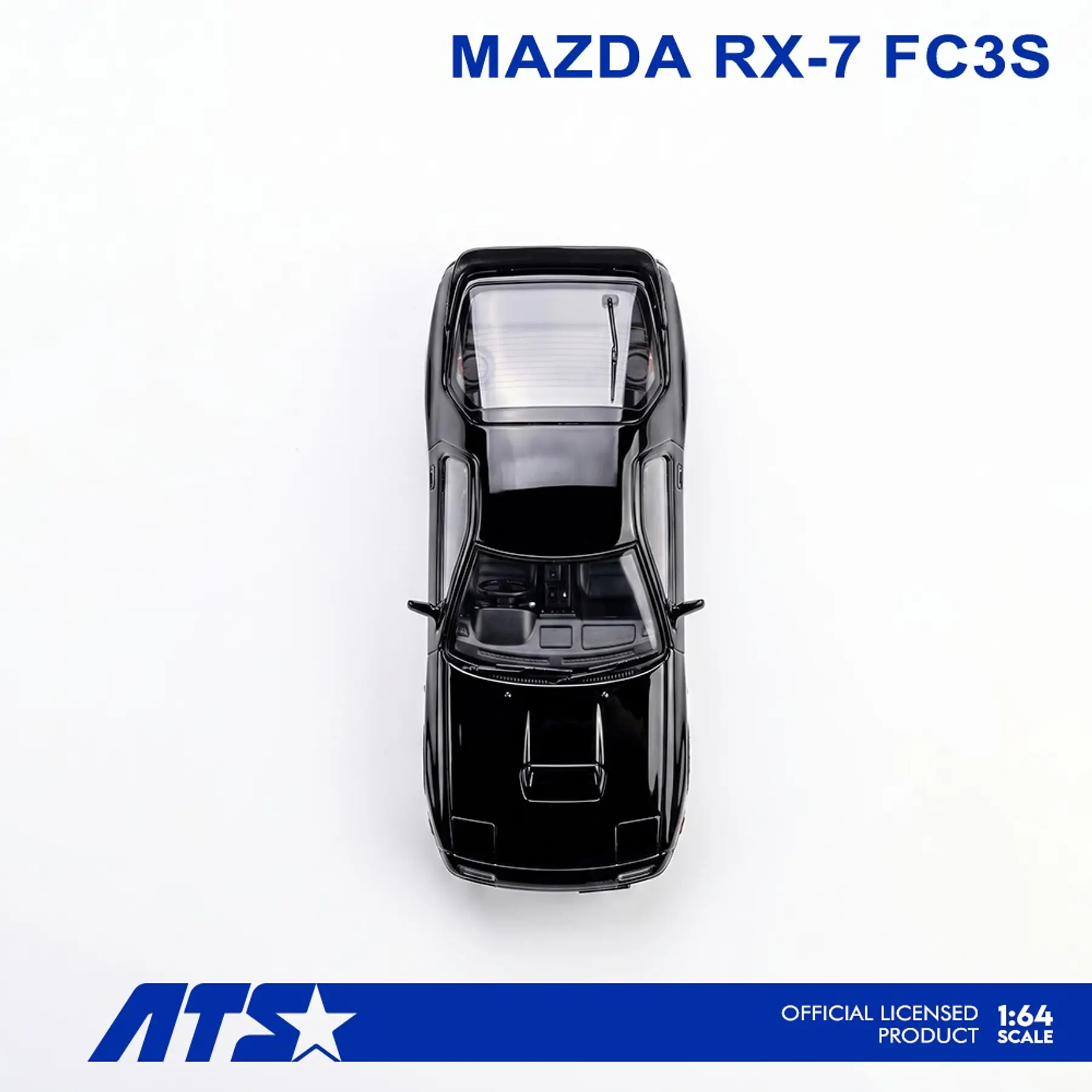ATS 1:64 Mazda RX-7 FC3S - Black. 