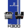 SupCar 1:64 H300 Flatbed Transport Trailer - Silver Blue. 