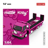 Cool Car 1:64 H300 Flatbed Transport Hello Kitty Deep Pink. 