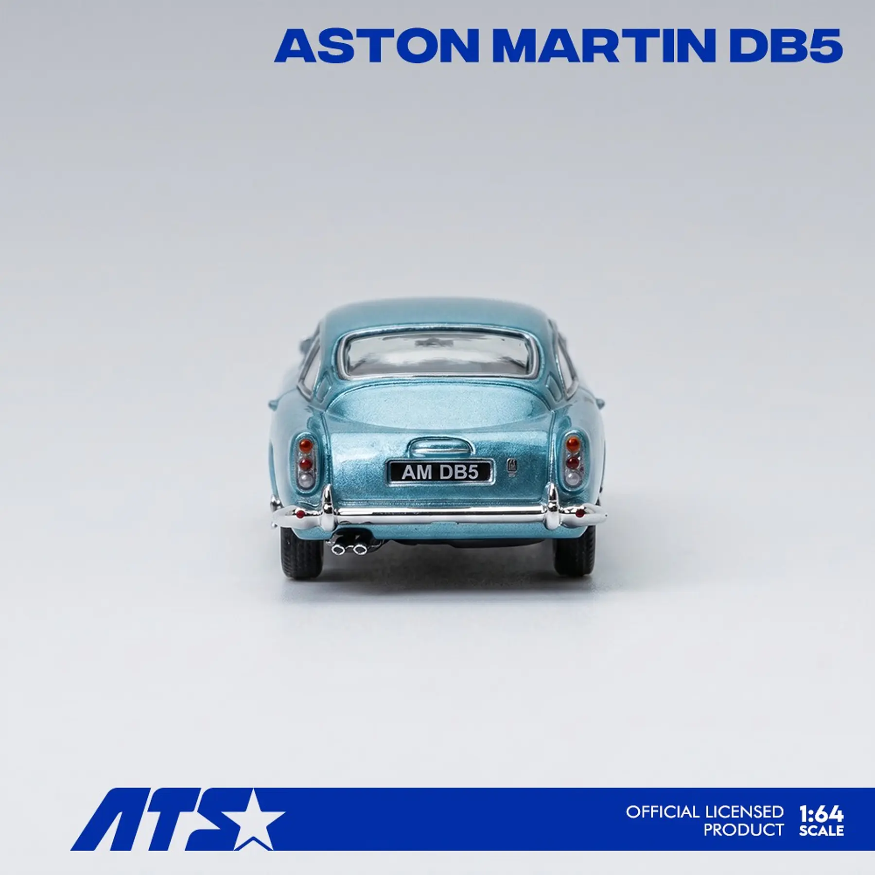 ATS 1:64 Aston Martin DB5 - Caribbean Pearl Blue. 