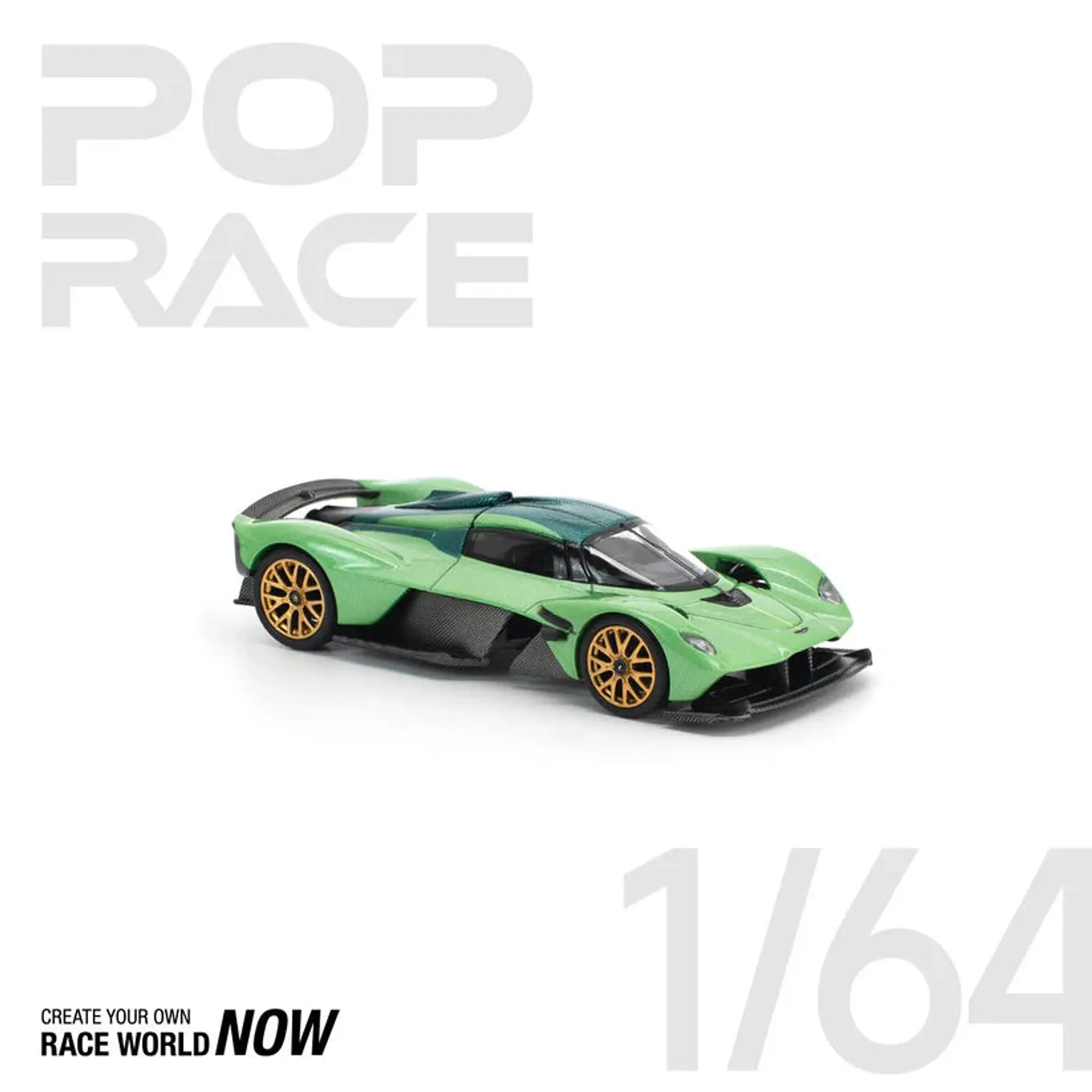 Pop Race 1:64 Aston Martin Valkyrie Iridescent Emerald (Green)