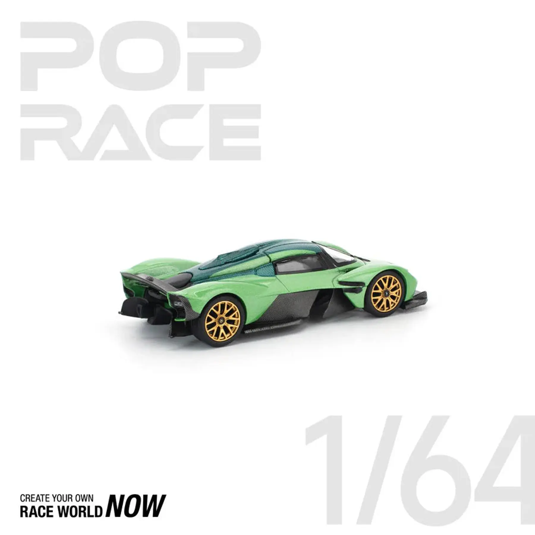 Pop Race 1:64 Aston Martin Valkyrie Iridescent Emerald (Green)