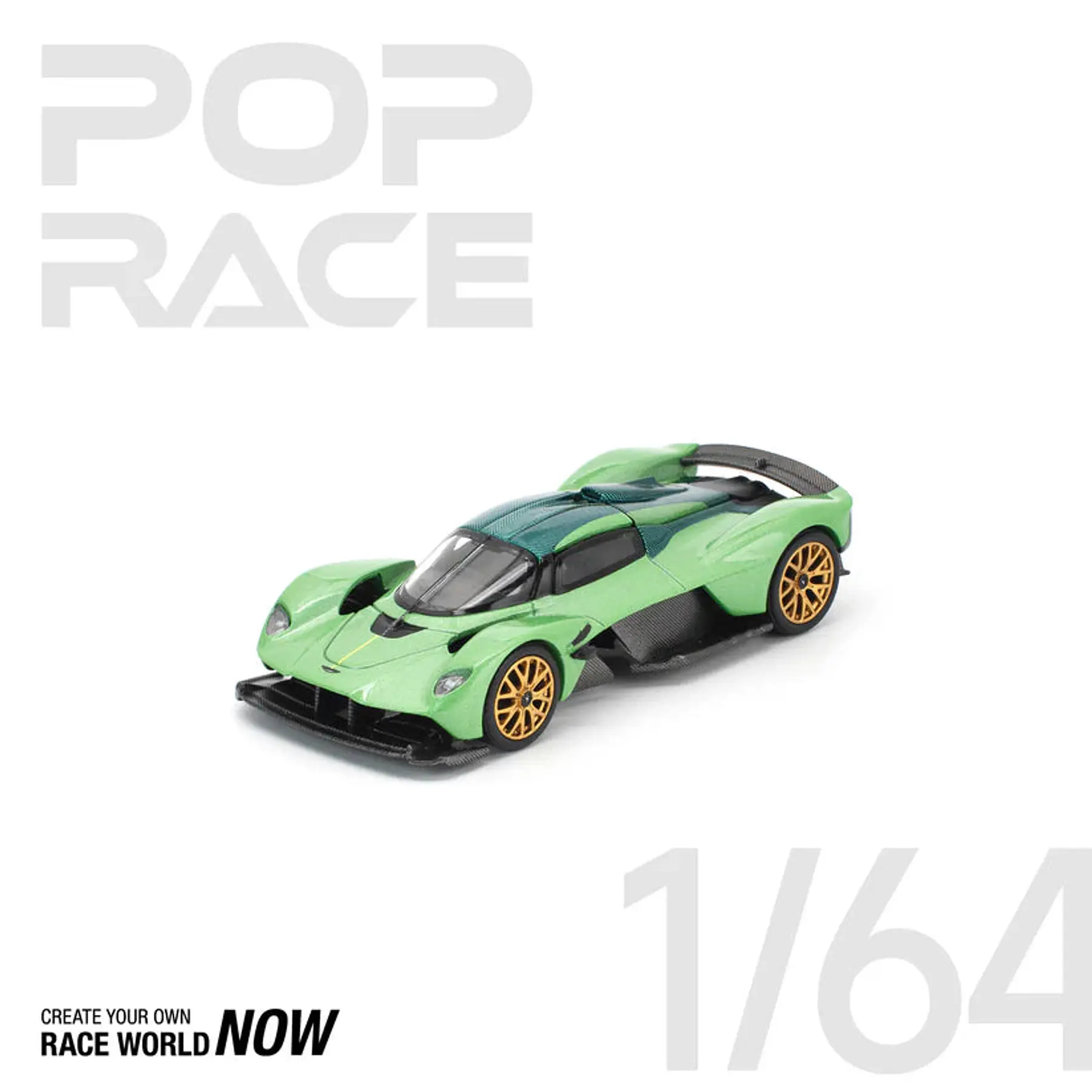 Pop Race 1:64 Aston Martin Valkyrie Iridescent Emerald (Green)