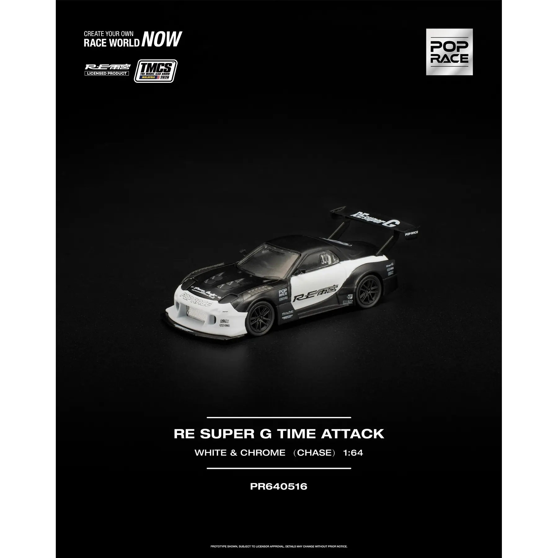 Pop Race 1:64 Mazda RE Super G Time Attack TMCS Malaysia 2026 Special Edition