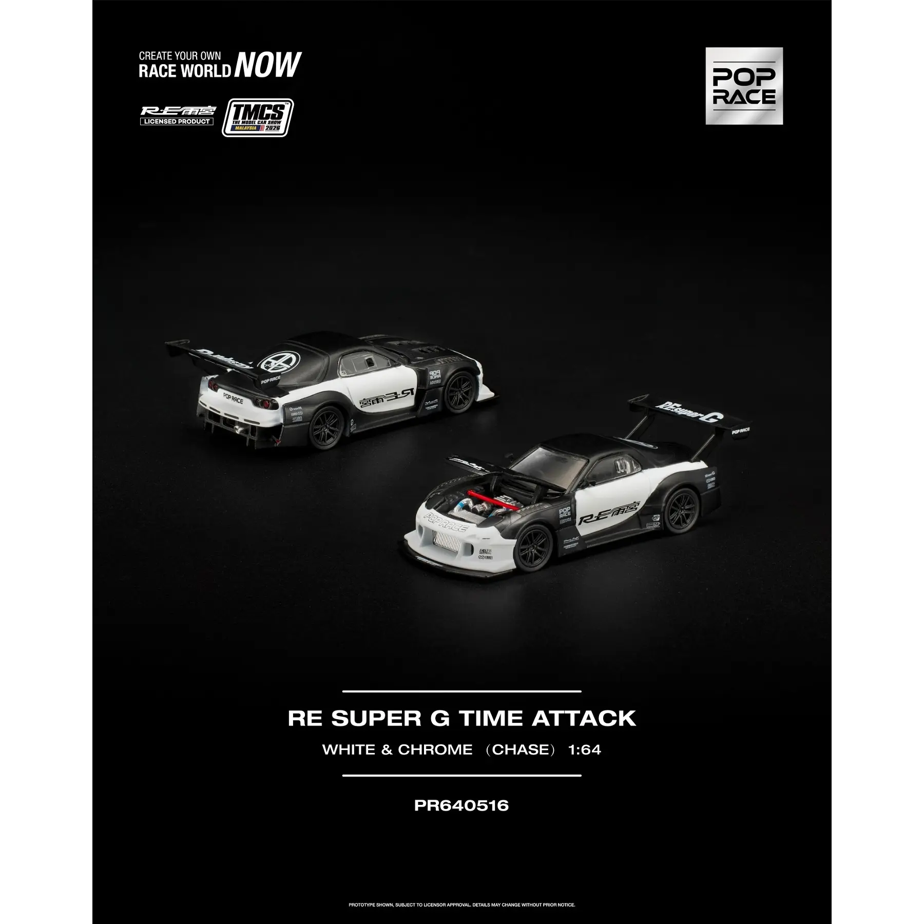 Pop Race 1:64 Mazda RE Super G Time Attack TMCS Malaysia 2026 Special Edition