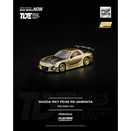 Pop Race 1:64 Mazda RX7 FD3S RE-AMEMIYA Tailandia Expo 2026