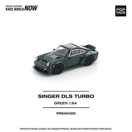 Pop Race 1:64 Porsche Singer DLS Turbo Road Green.