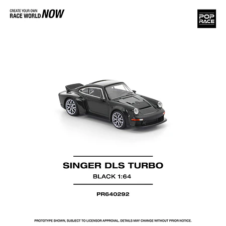 Pop Race 1:64 Porsche Singer DLS Turbo Road Black