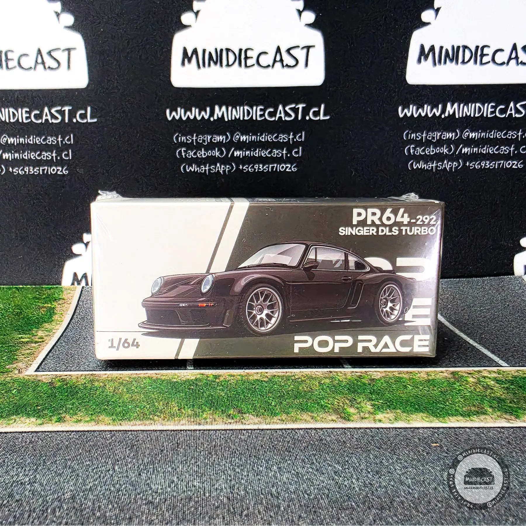 Pop Race 1:64 Porsche Singer DLS Turbo Road Black
