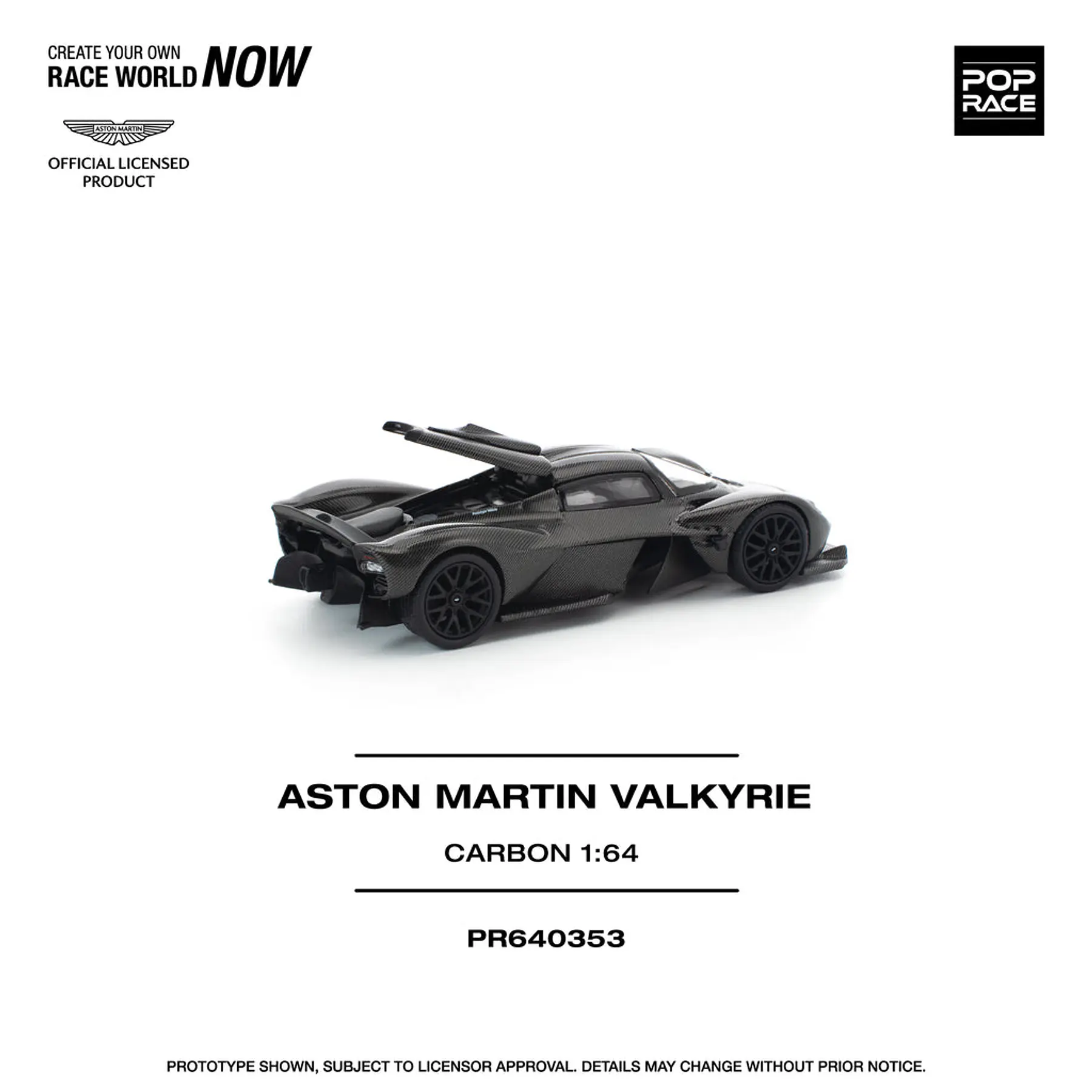Pop Race 1:64 Aston Martin Valkyrie Caebon Edition