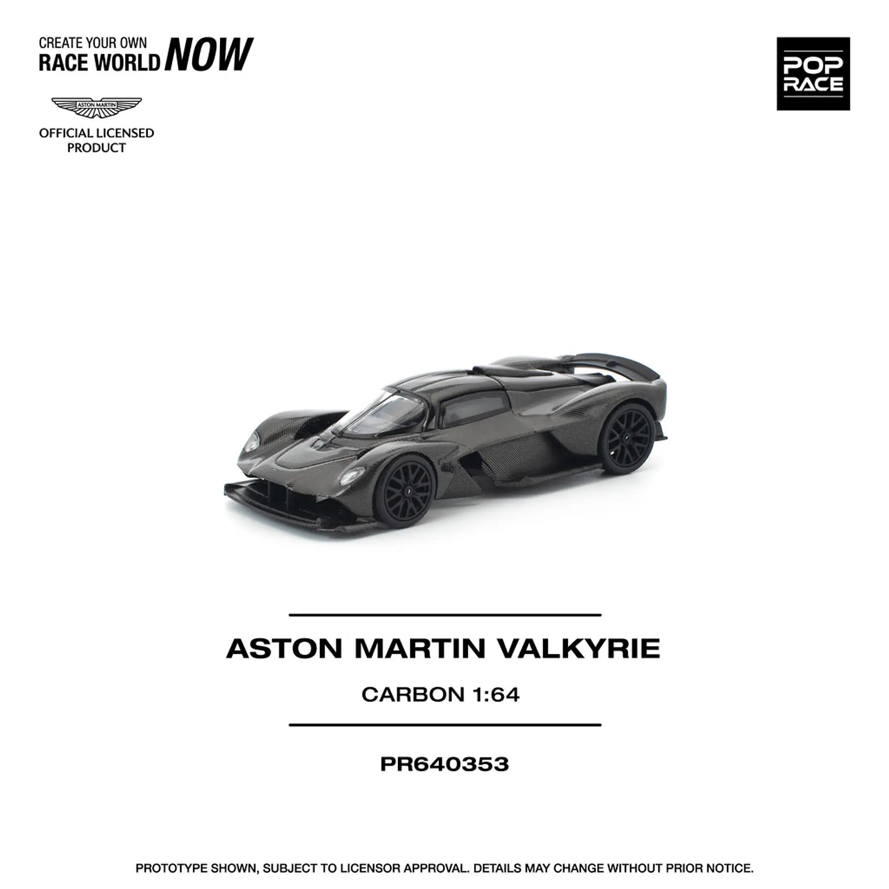 Pop Race 1:64 Aston Martin Valkyrie Caebon Edition