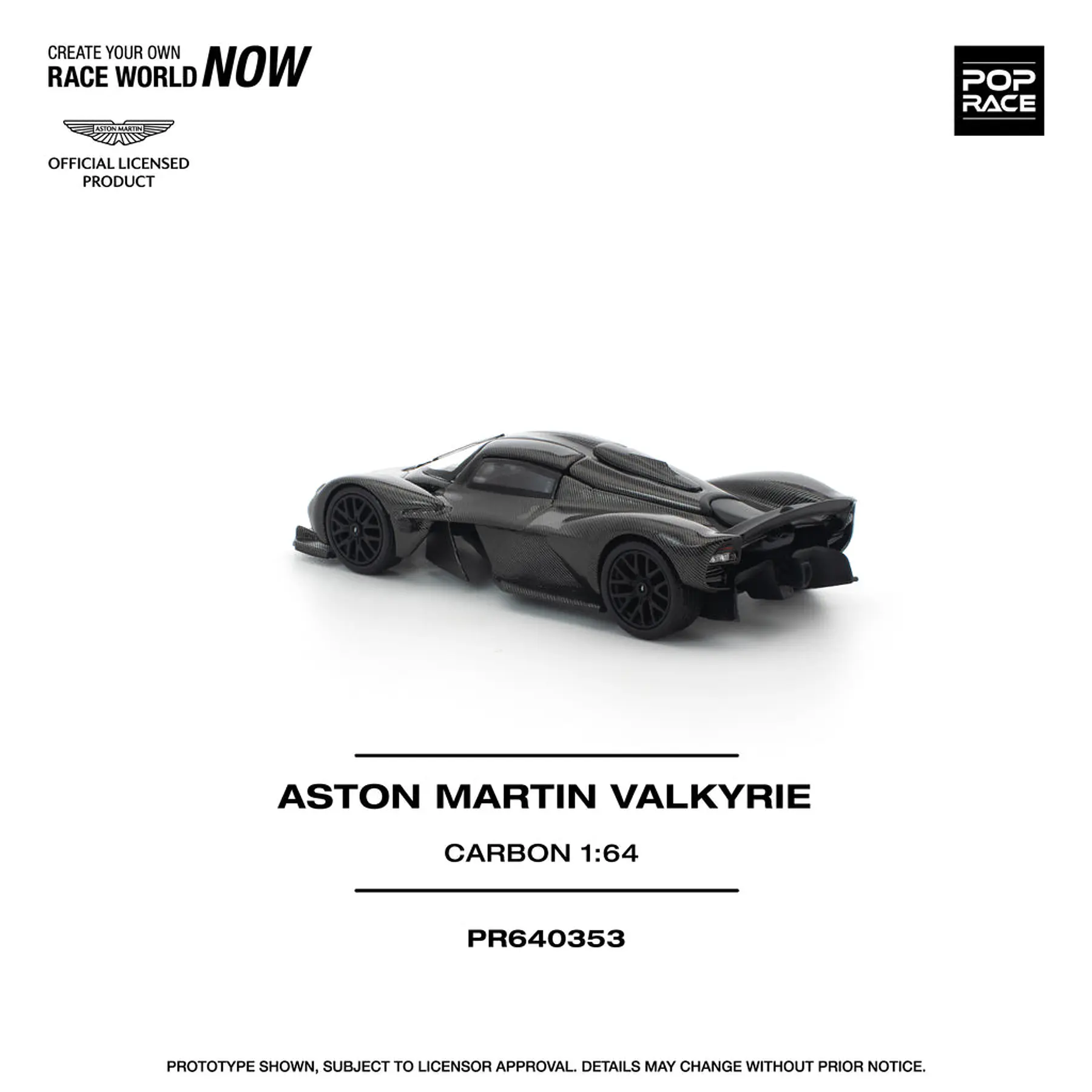 Pop Race 1:64 Aston Martin Valkyrie Caebon Edition