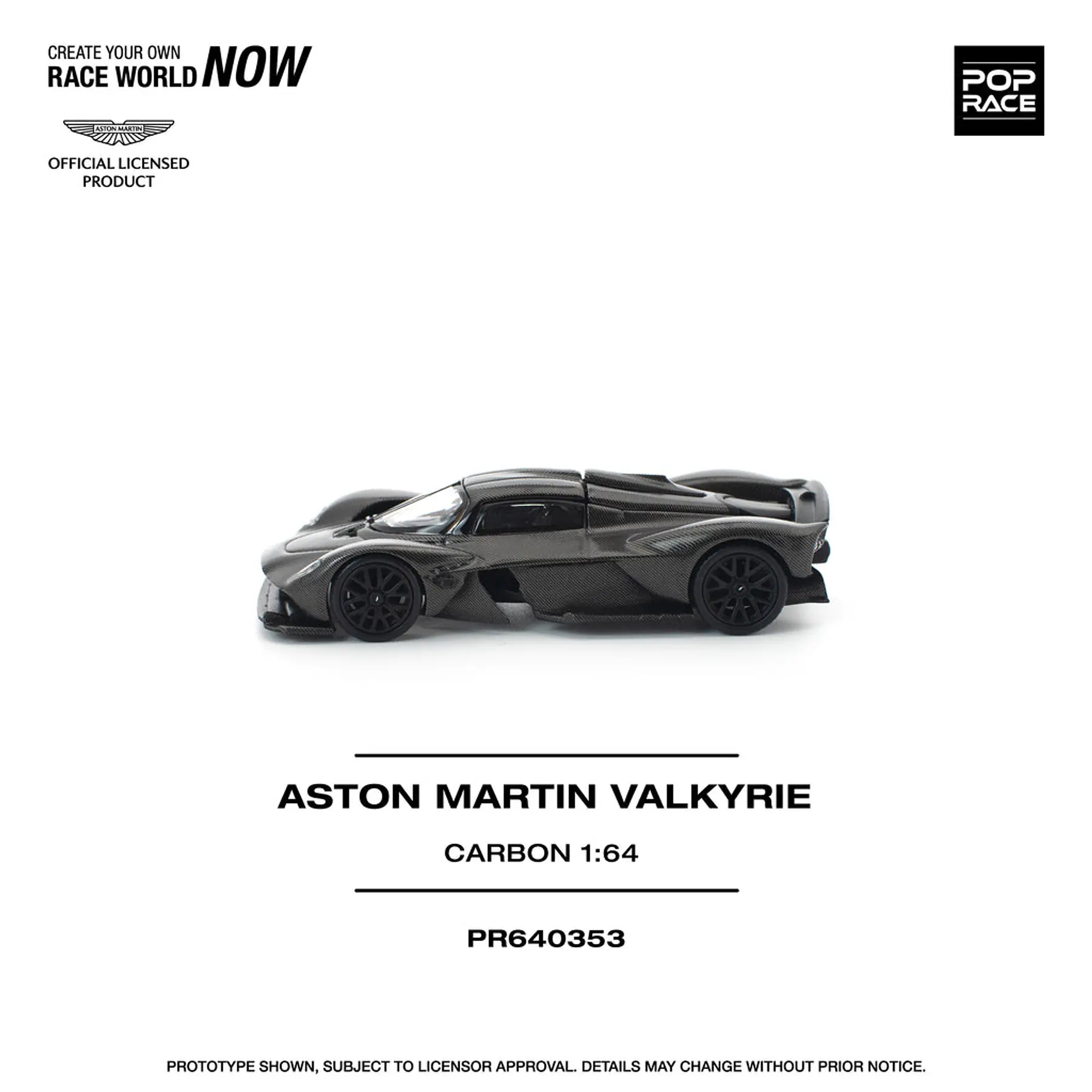 Pop Race 1:64 Aston Martin Valkyrie Caebon Edition
