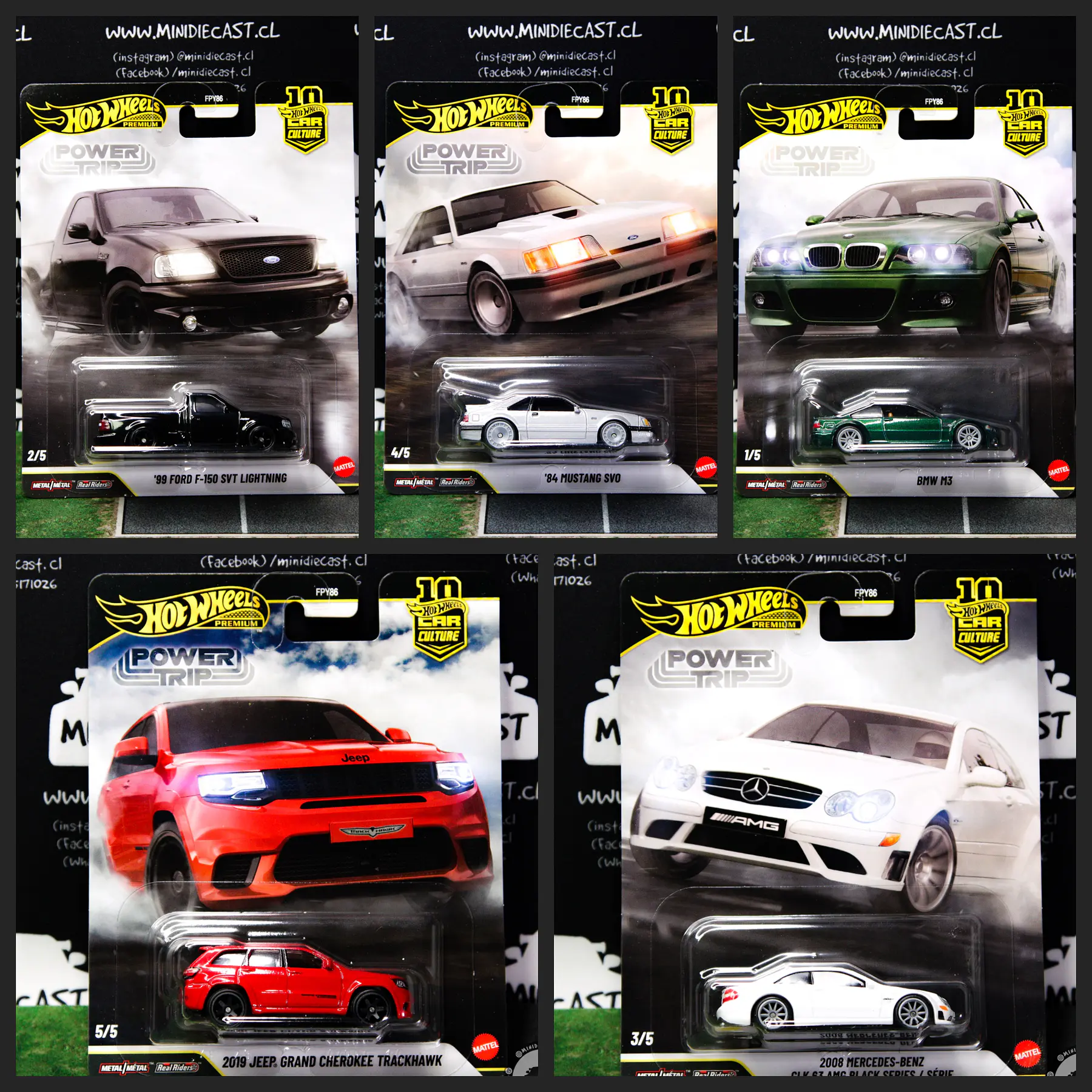 Hot Wheels 1:64 Car Culture 10th Anniversary 2026 R Case – Power Trip Assortment