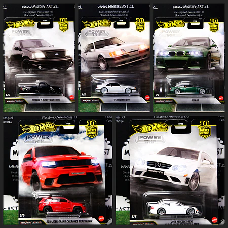 Hot Wheels 1:64 Car Culture 10th Anniversary 2026 R Case – Power Trip Assortment