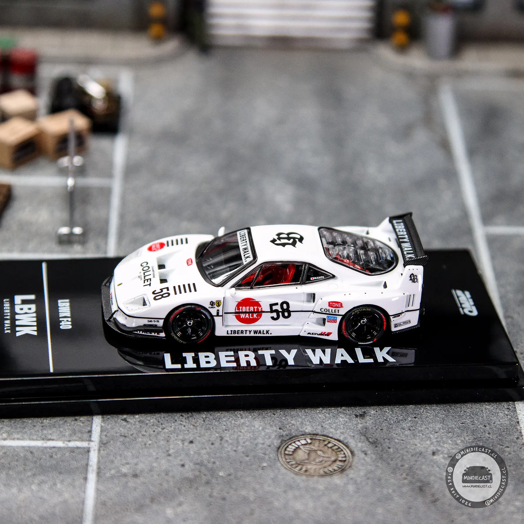Inno64 1:64 Ferrari LBWK F40 COLLET #58.
