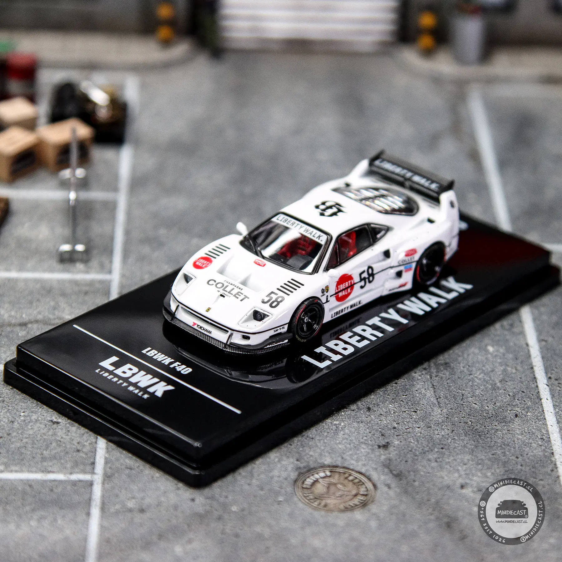 Inno64 1:64 Ferrari LBWK F40 COLLET #58.