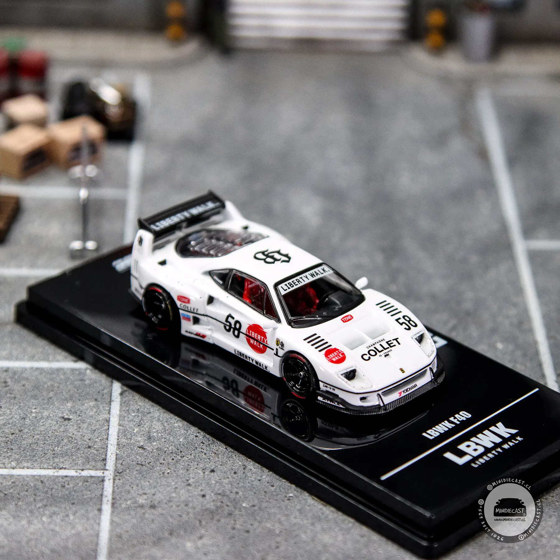 Inno64 1:64 Ferrari LBWK F40 COLLET #58.