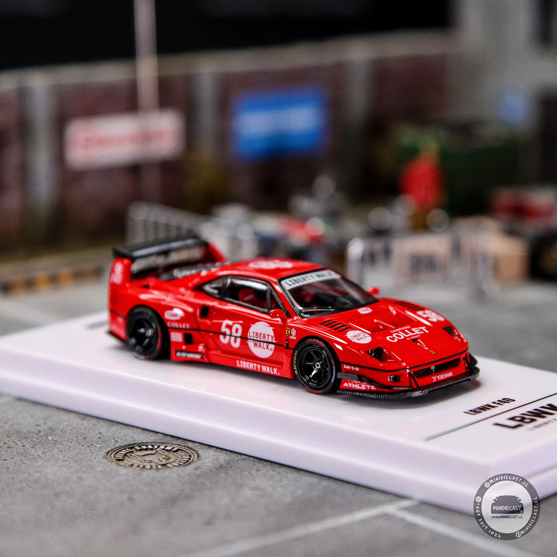 Inno64 1:64 Ferrari LBWK F40 COLLET #58 Chase