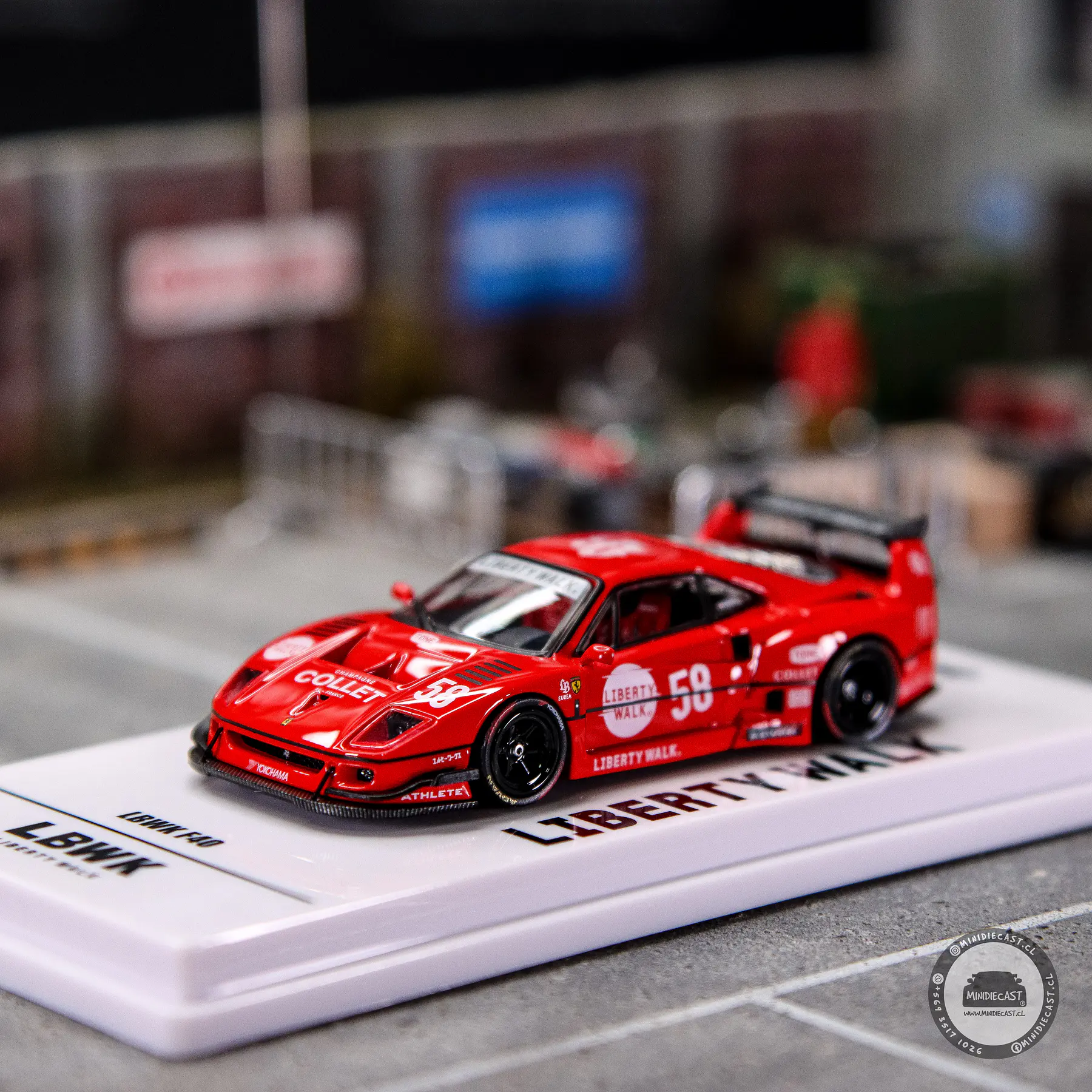 Inno64 1:64 Ferrari LBWK F40 COLLET #58 Chase