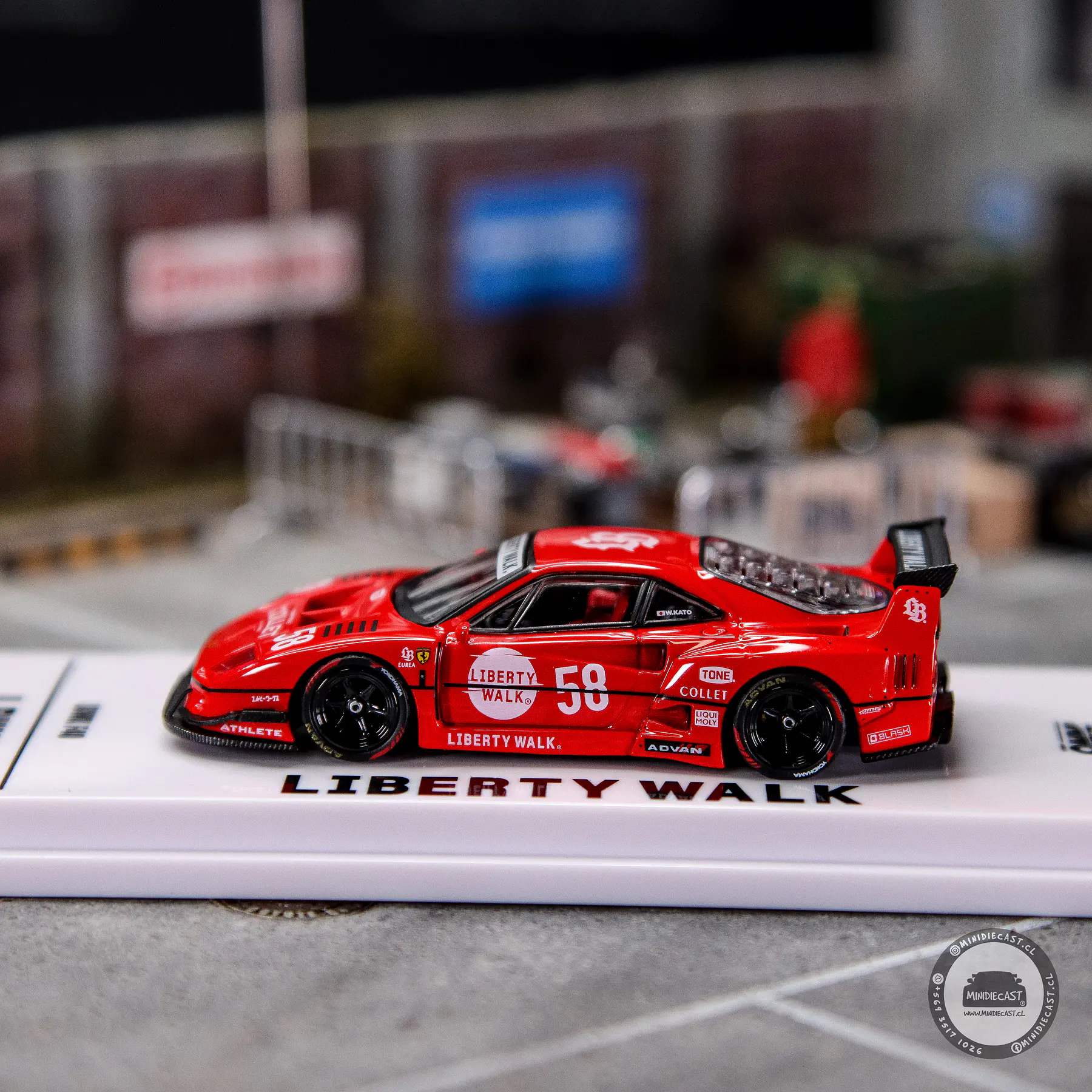 Inno64 1:64 Ferrari LBWK F40 COLLET #58 Chase