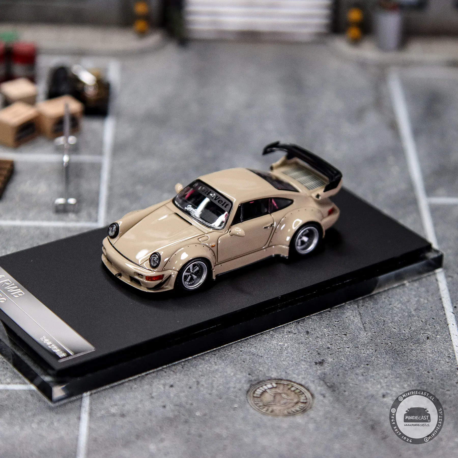 Time Micro 1:64 RWB 964 Light Brown Synthetic. 