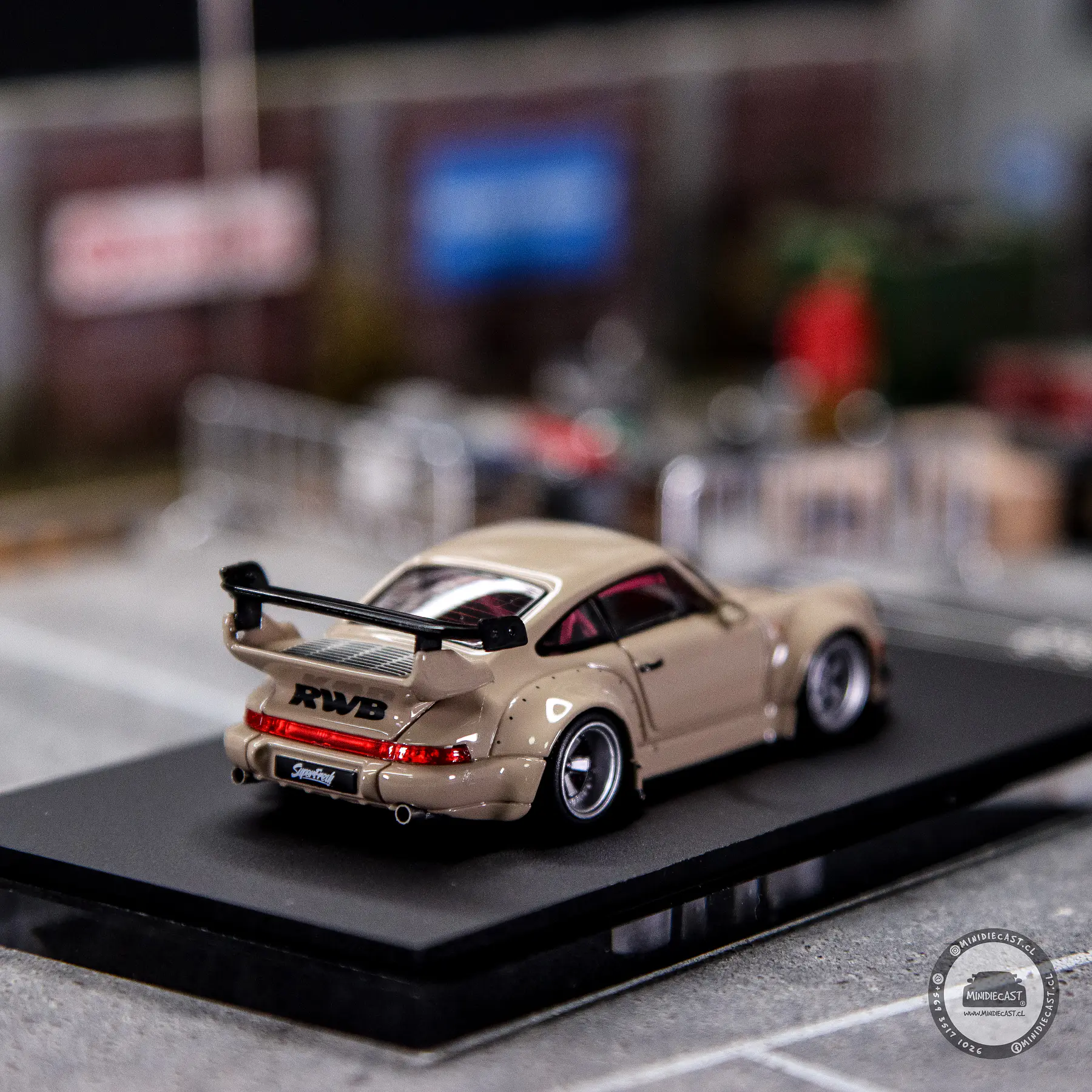 Time Micro 1:64 RWB 964 Light Brown Synthetic. 