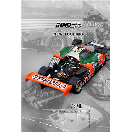 Inno64 1:64 Mazda 787B Winner At 24 Hours Le Mans 1991.