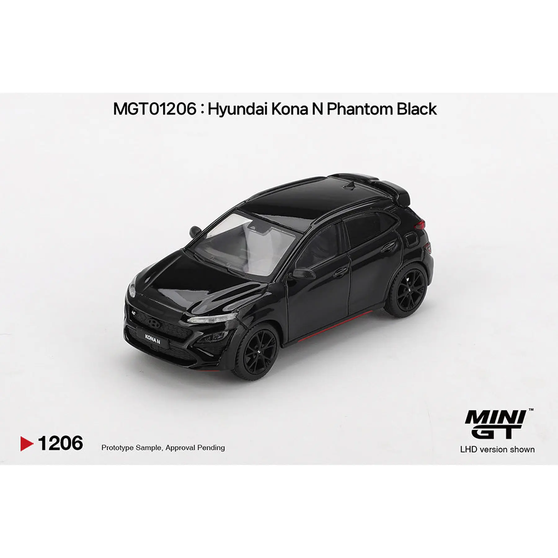 Mini GT 1:64 Hyundai Kona N – Phantom Black – Korea Exclusive