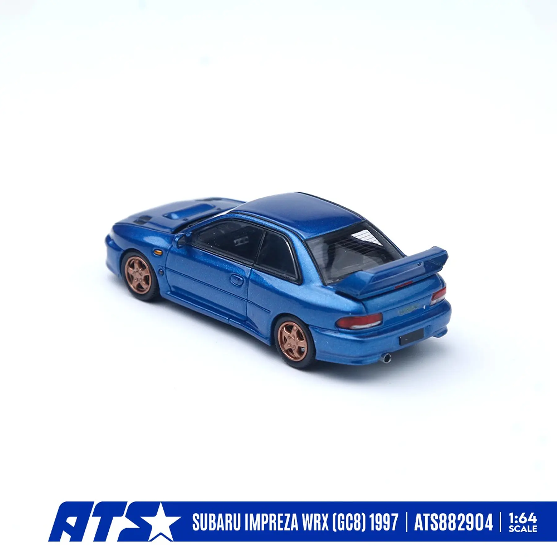 (PREVENTA) ATS 1:64 Subaru Impreza WRX (GC8) 1997 Blue