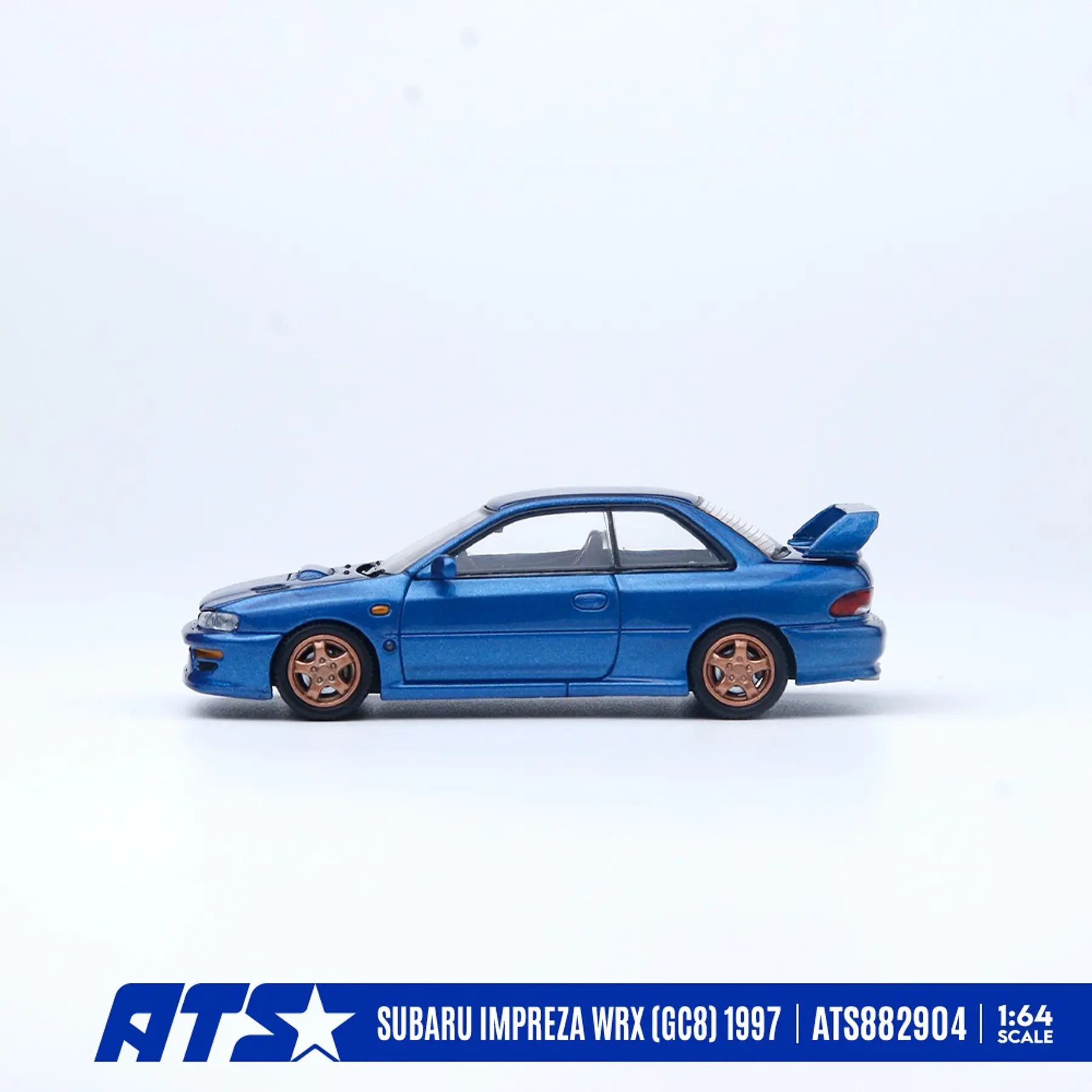 (PREVENTA) ATS 1:64 Subaru Impreza WRX (GC8) 1997 Blue