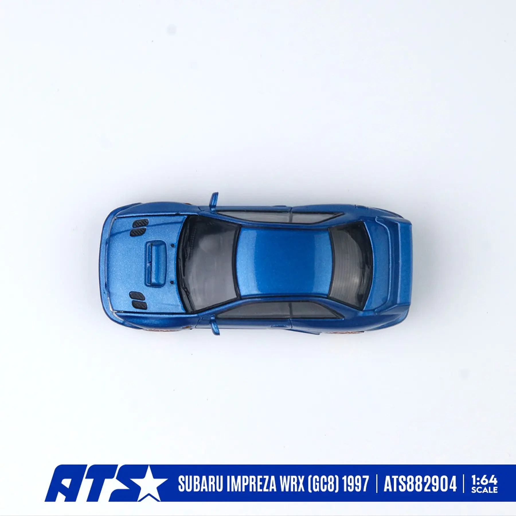 (PREVENTA) ATS 1:64 Subaru Impreza WRX (GC8) 1997 Blue