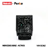 (PREVENTA) Modern Art & Perka 1:64 Mercedes-Benz Actros Winged Box-Type Semi-Trailer Transport Vehicle - Black Dot Matrix