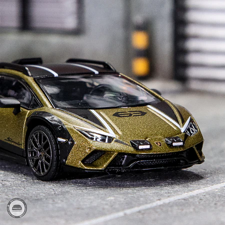 Mini GT 1:64 Lamborghini Huracán Sterrato – Verde Gea Matt- Mijo Exclusives.