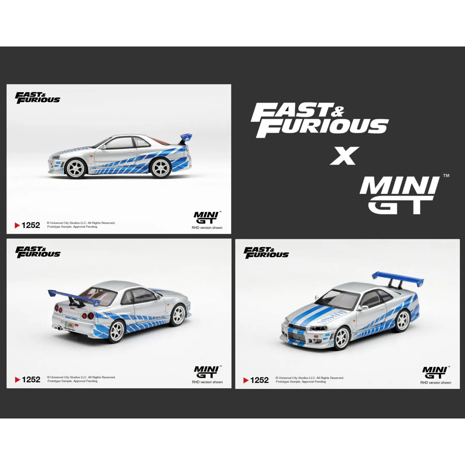 (PREVENTA) Mini GT 1:64 Nissan Skyline GT-R C-West “2 Fast 2 Furious” Brian O’Conner – Limited Edition