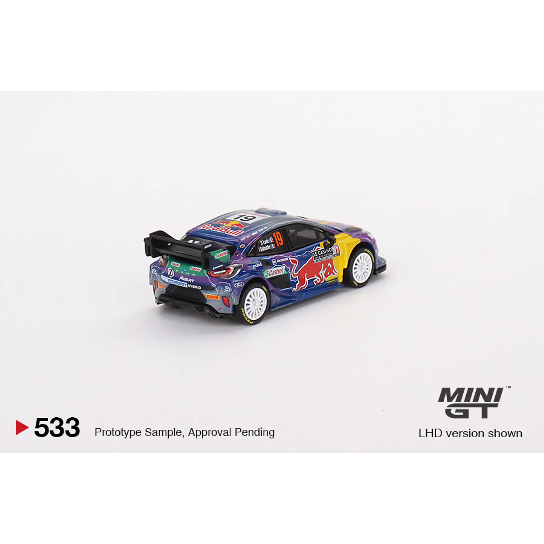 Mini GT 1:64 Ford Puma Rally1 #19 M-Sport Ford WRT 2022 Rally MonteCarlo Winner – Blue – Mijo Exclusives
